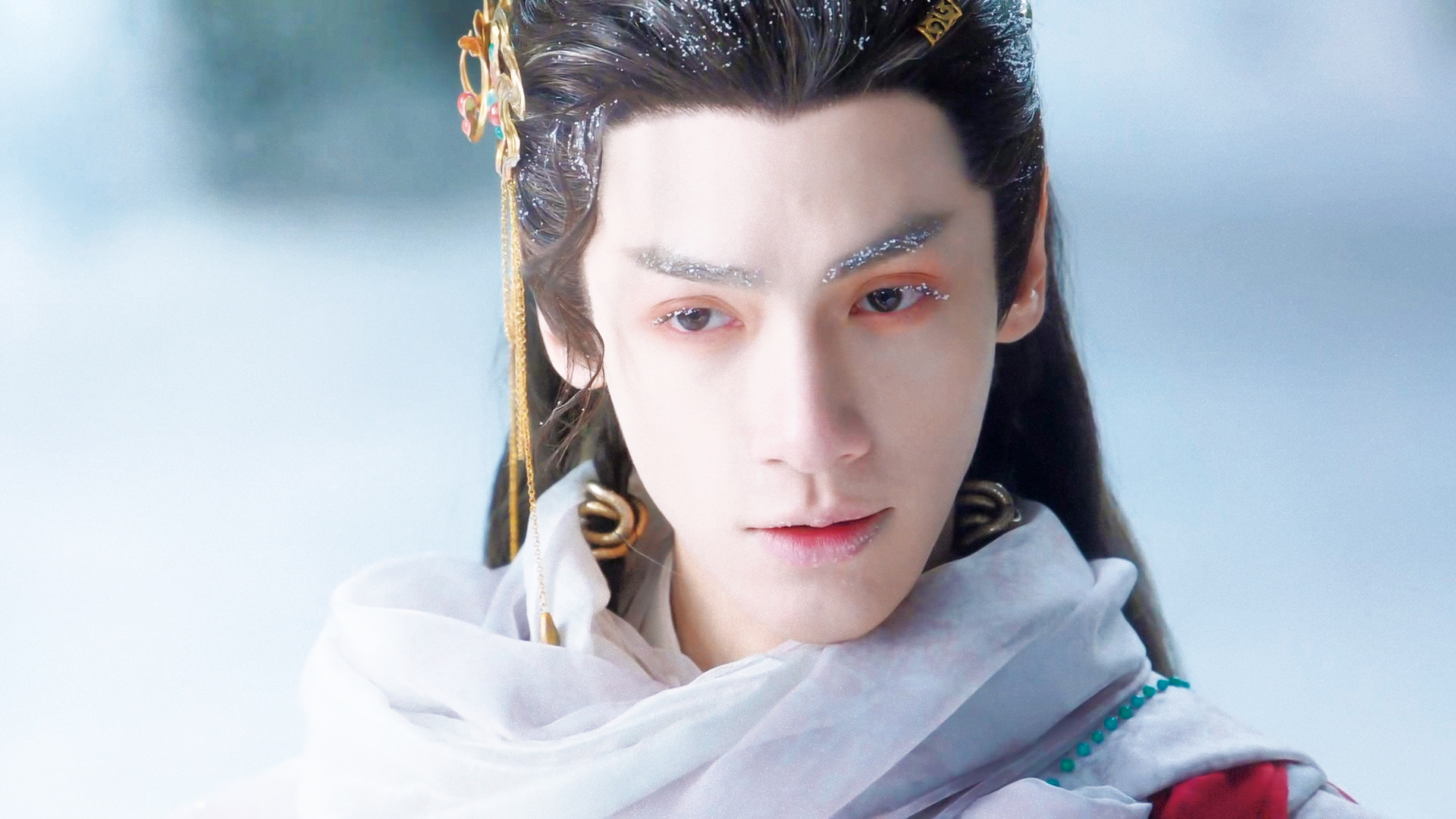 初雪请大家看冰美人 