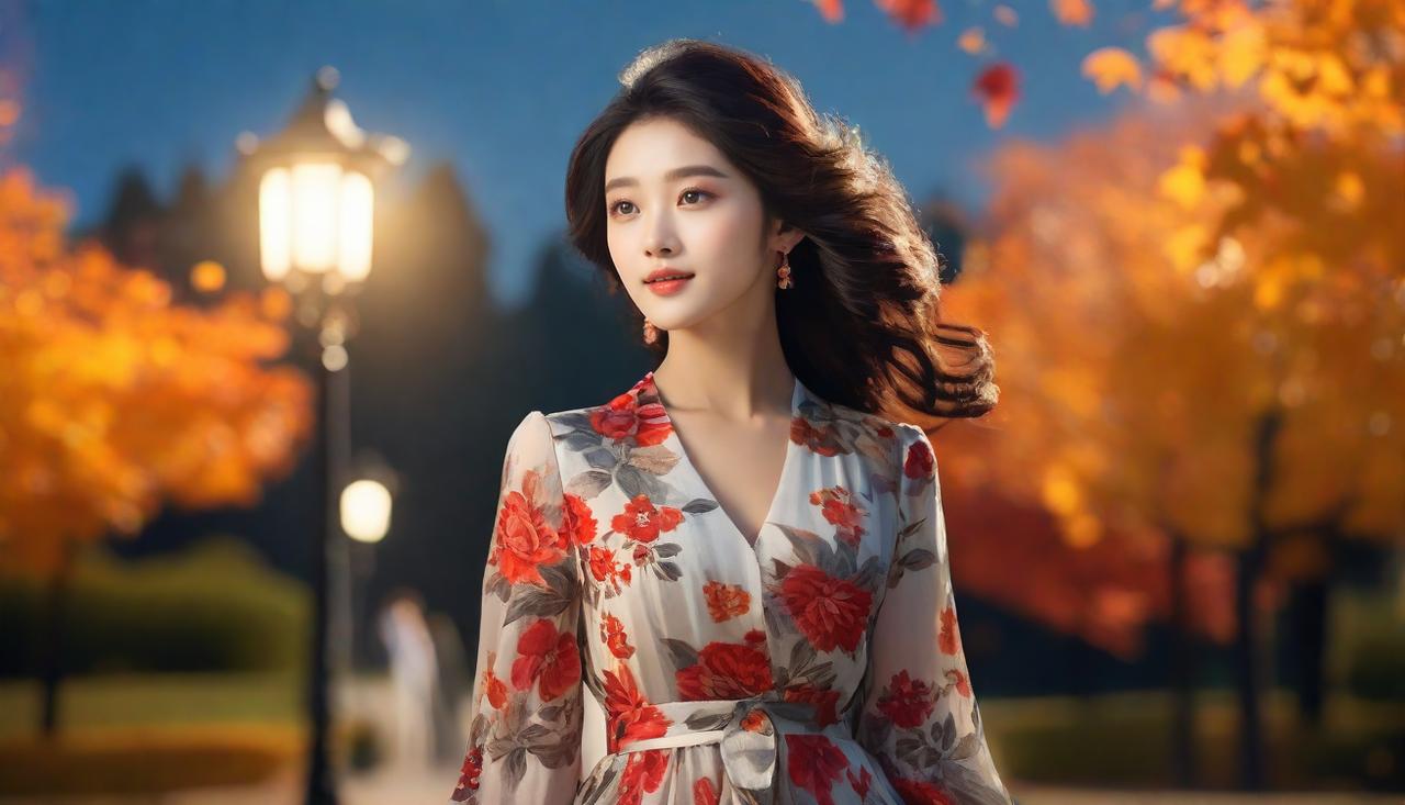 秋风起，落叶舞，思念在心头悄然绽放。🍂
在这凉意渐浓的夜晚，我独自漫步，每一步