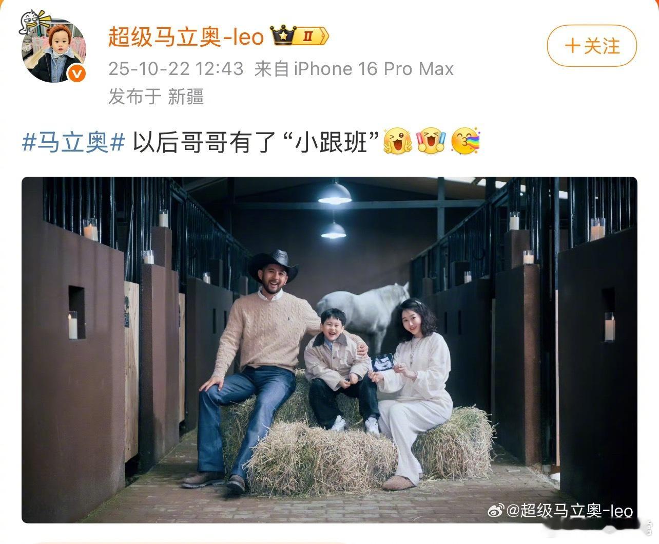 《爸爸当家》马杨、马君妍夫妻官宣怀二胎，马立奥要当哥哥了马立奥真要当哥哥了 ​​