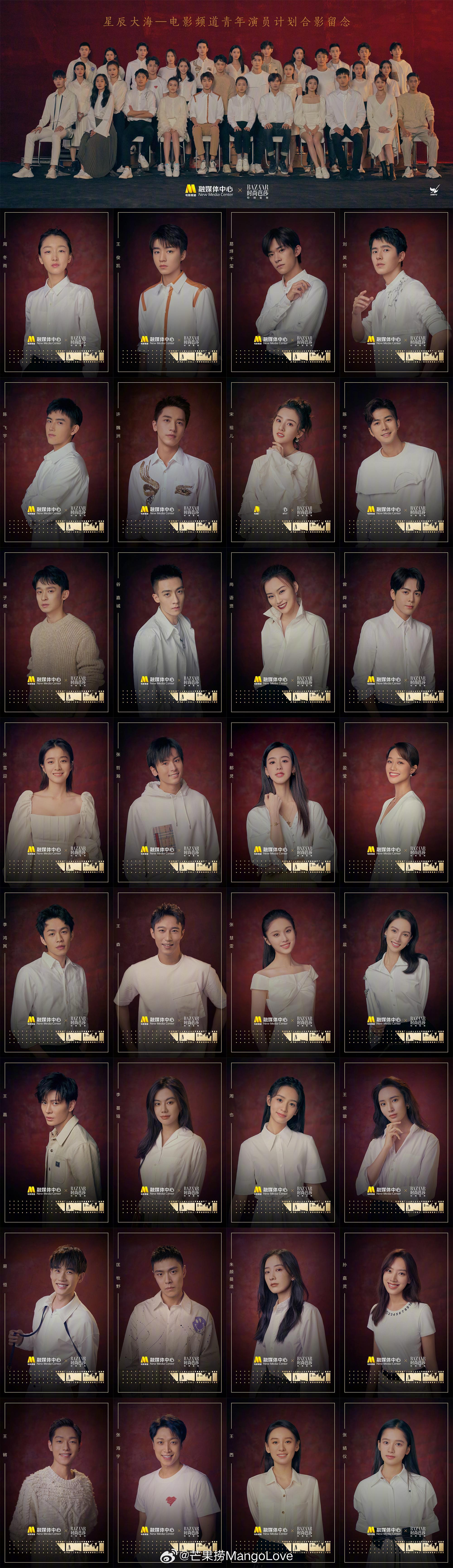 2019-2025电影频道“星辰大海”青年演员优选计划历年入选名单2025：陈少