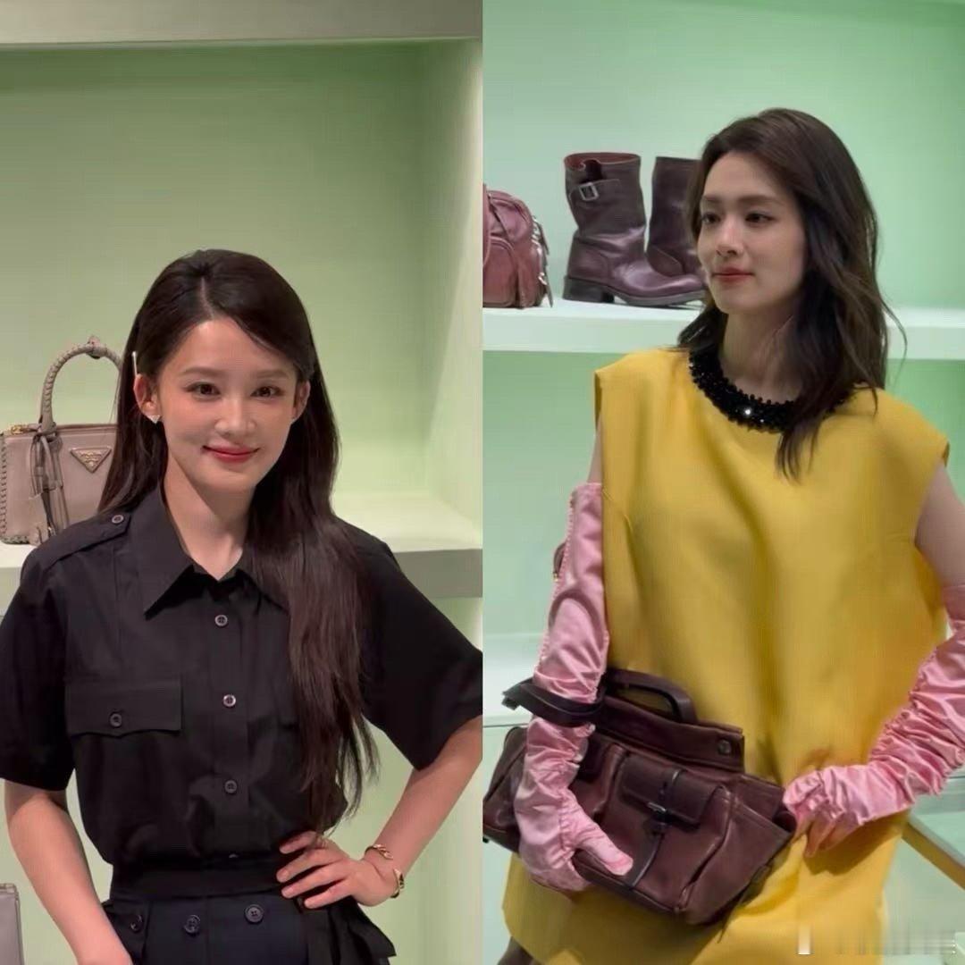 李沁陈昊宇生图李沁prada活动造型李沁陈昊宇生图，好看，哇哦哇哦 