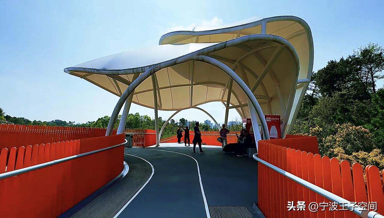 宁波人挤爆的网红公园！3.9公里空中栈道，俯瞰奉化全景太绝了！

家人们！奉化最
