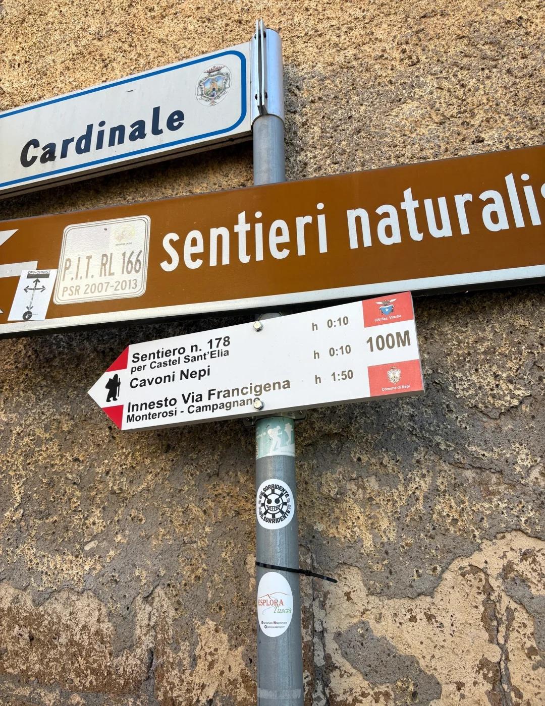 罗马周边徒步—公交可达版
目的地：Nepi
难易程度：🌟🌟🌟
距离：6km