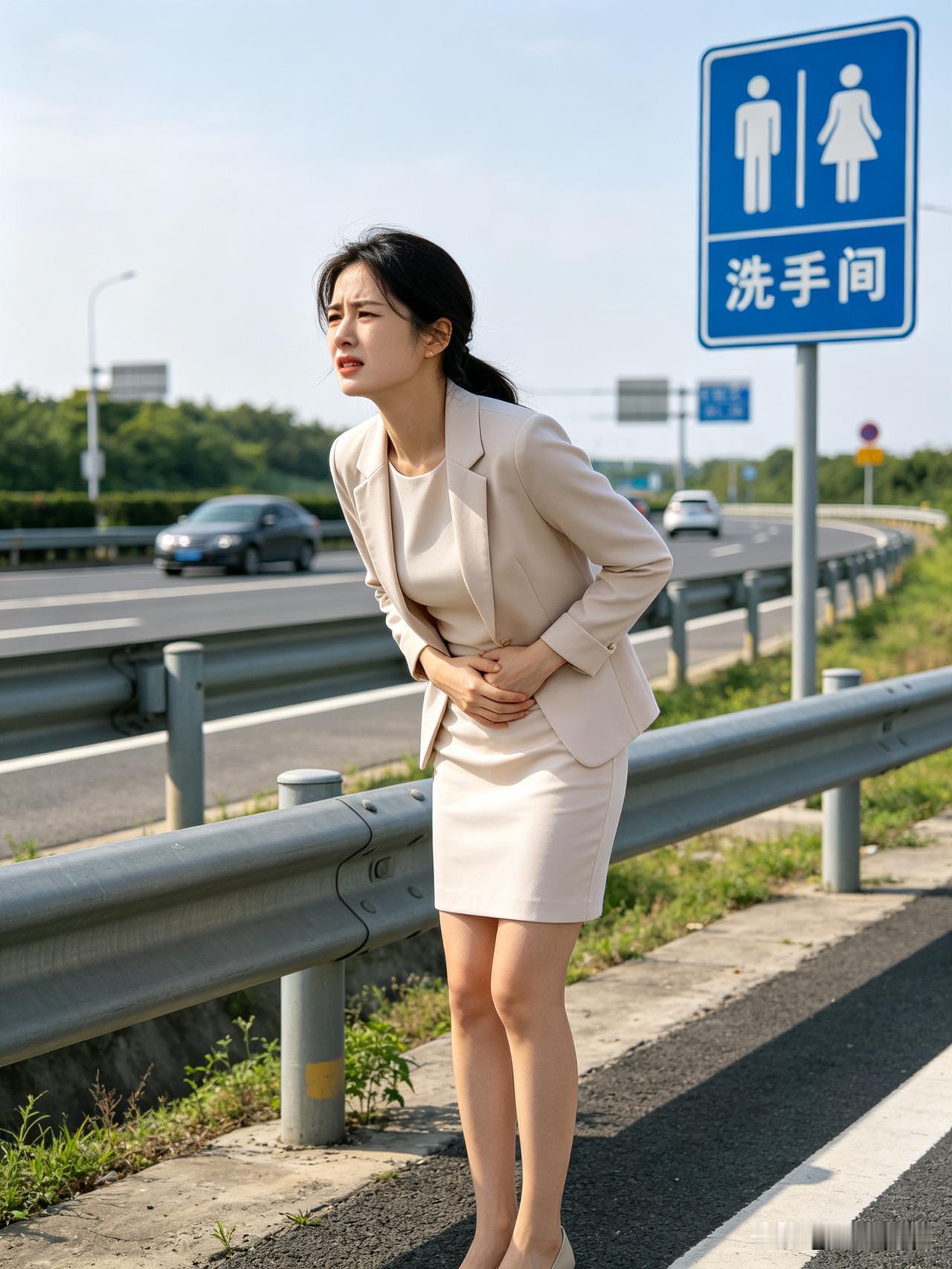 国庆高速拥堵，女子因憋尿被送进急诊室，原来女性憋尿危害这么大！

想必很多人都有