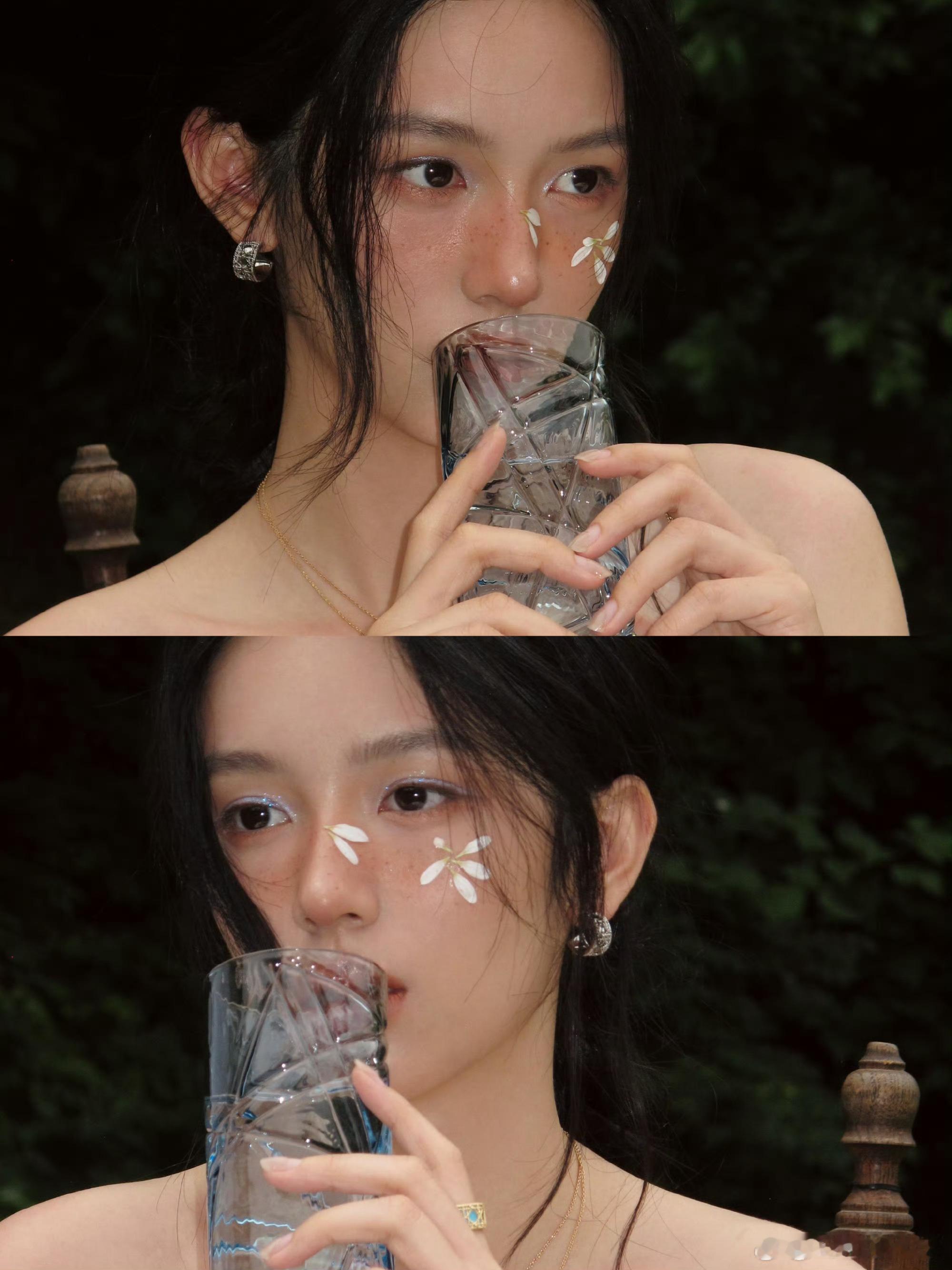 王亚飞给周也化的光合作用妆小众氛围感妆容出圈，王亚飞精心设计，腮红与底妆融合，鲜
