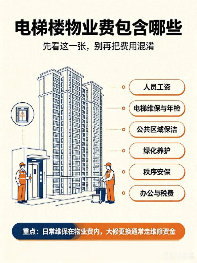 电梯楼物业费包含哪些内容