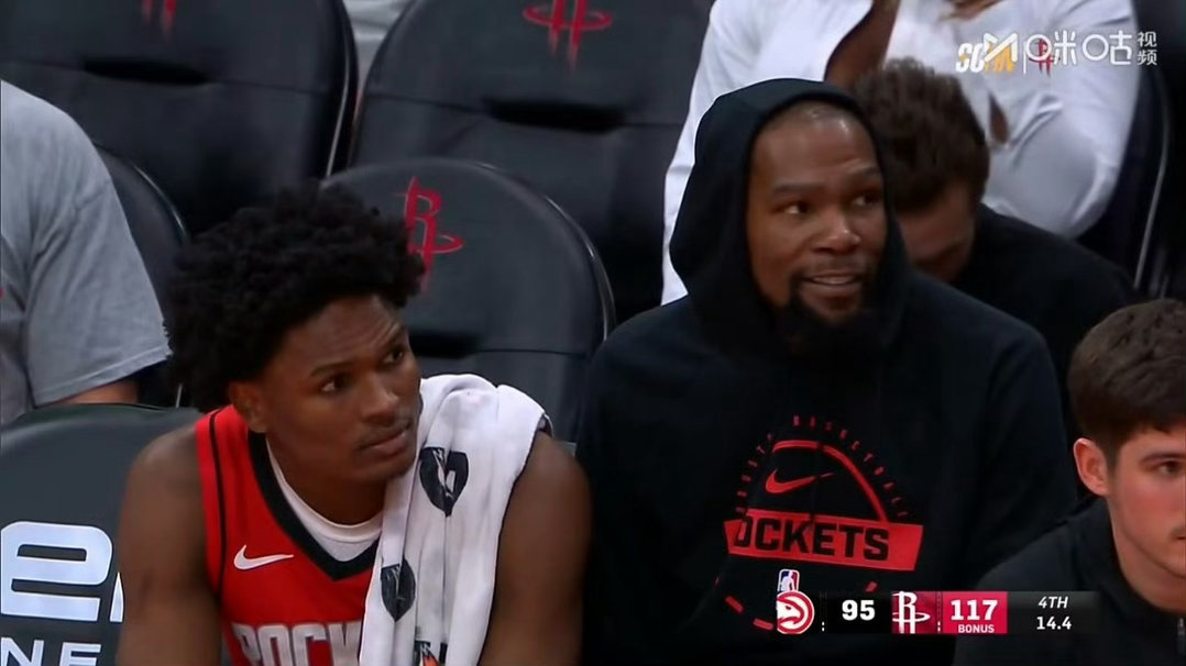 终结11连胜！火箭主场22分大胜老鹰，杜兰特25+6+2+2全能表现率队掀翻东部