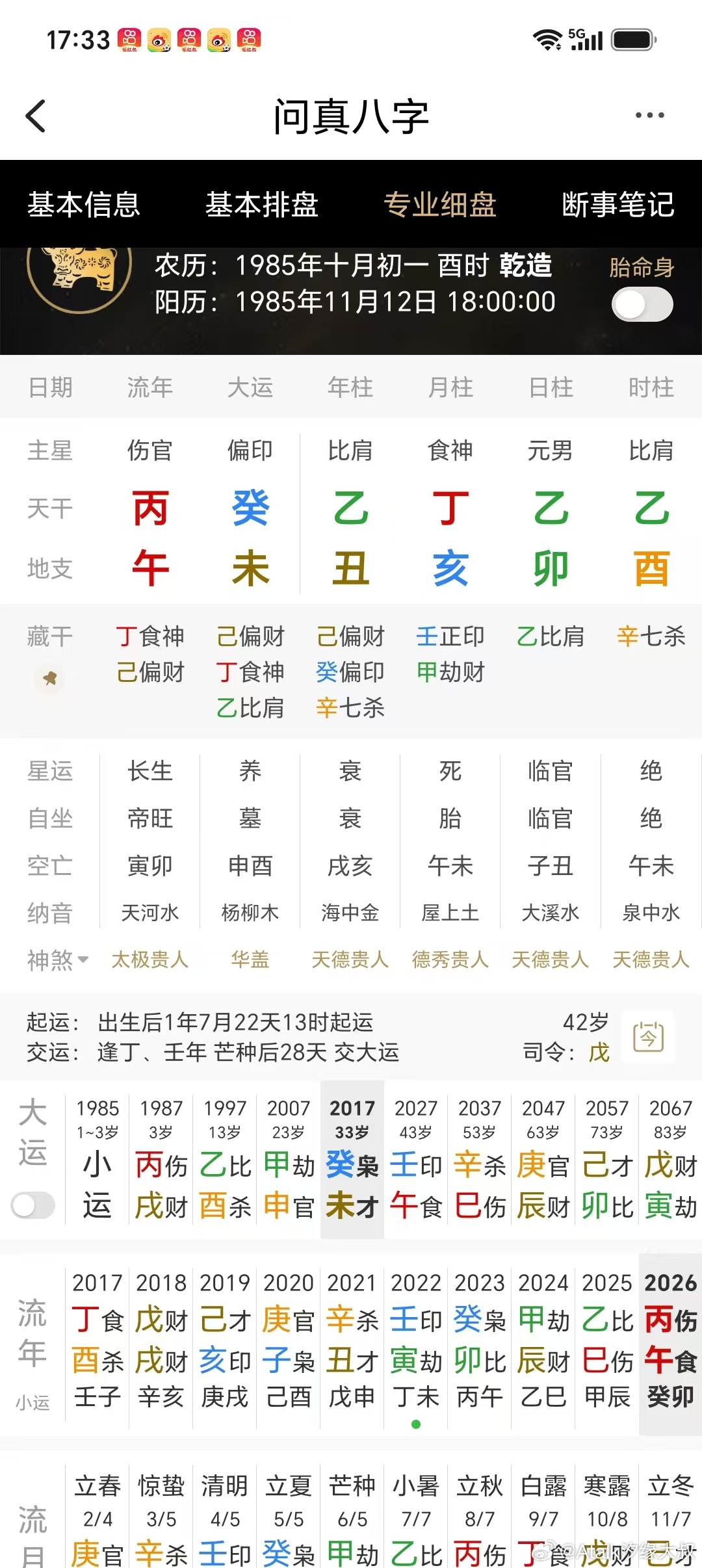 各位大佬，看下此男命的职业？A、文化教育工作者，中学老师；B、某体制内，基层干部