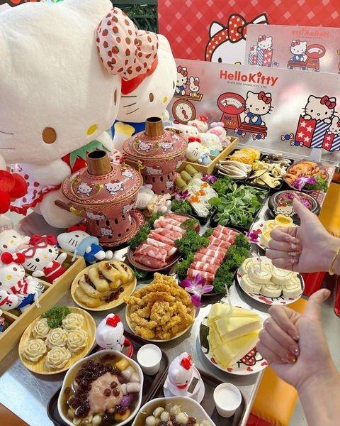 广州新出的！！helloKitty限定火锅！
📍广州 山凌凌·山野自助火锅(广