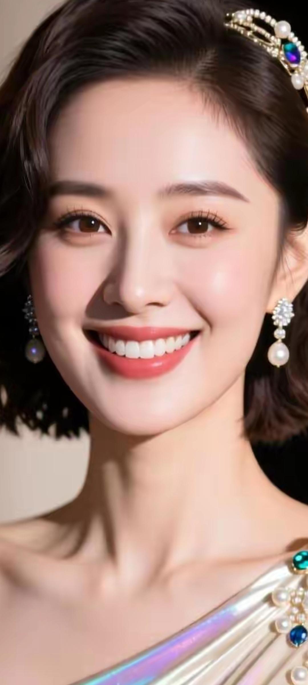 优雅复古风，珍珠耳环与发饰完美搭配，尽显高贵气质！