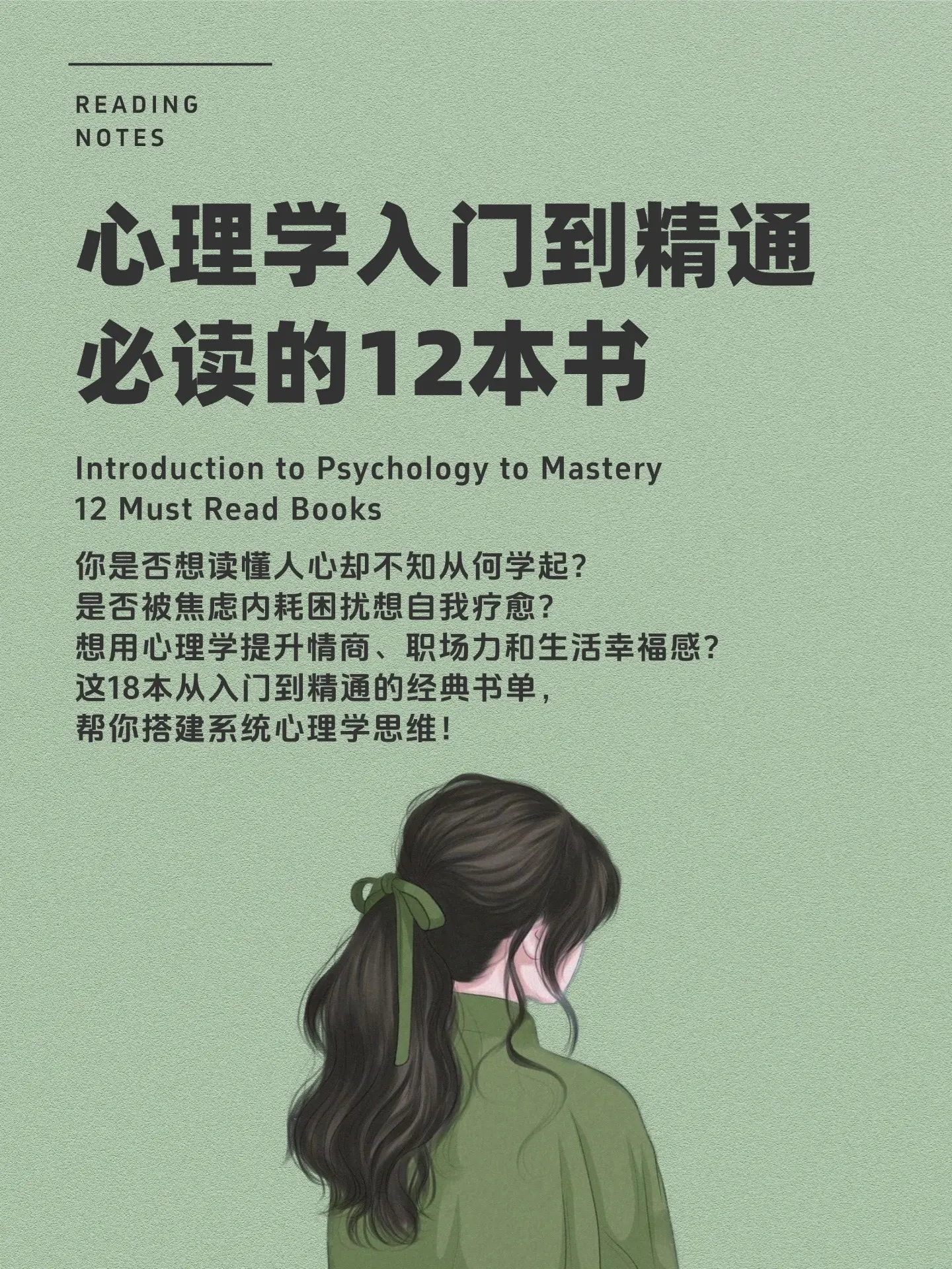 心理学入门到精通必读的12本书！✨你是否想读懂人心却不知从何学起？ ✨...