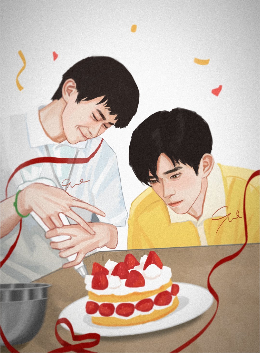 “景浩，森日快落”🎂四字 易烊千玺 yyqx 四字弟弟