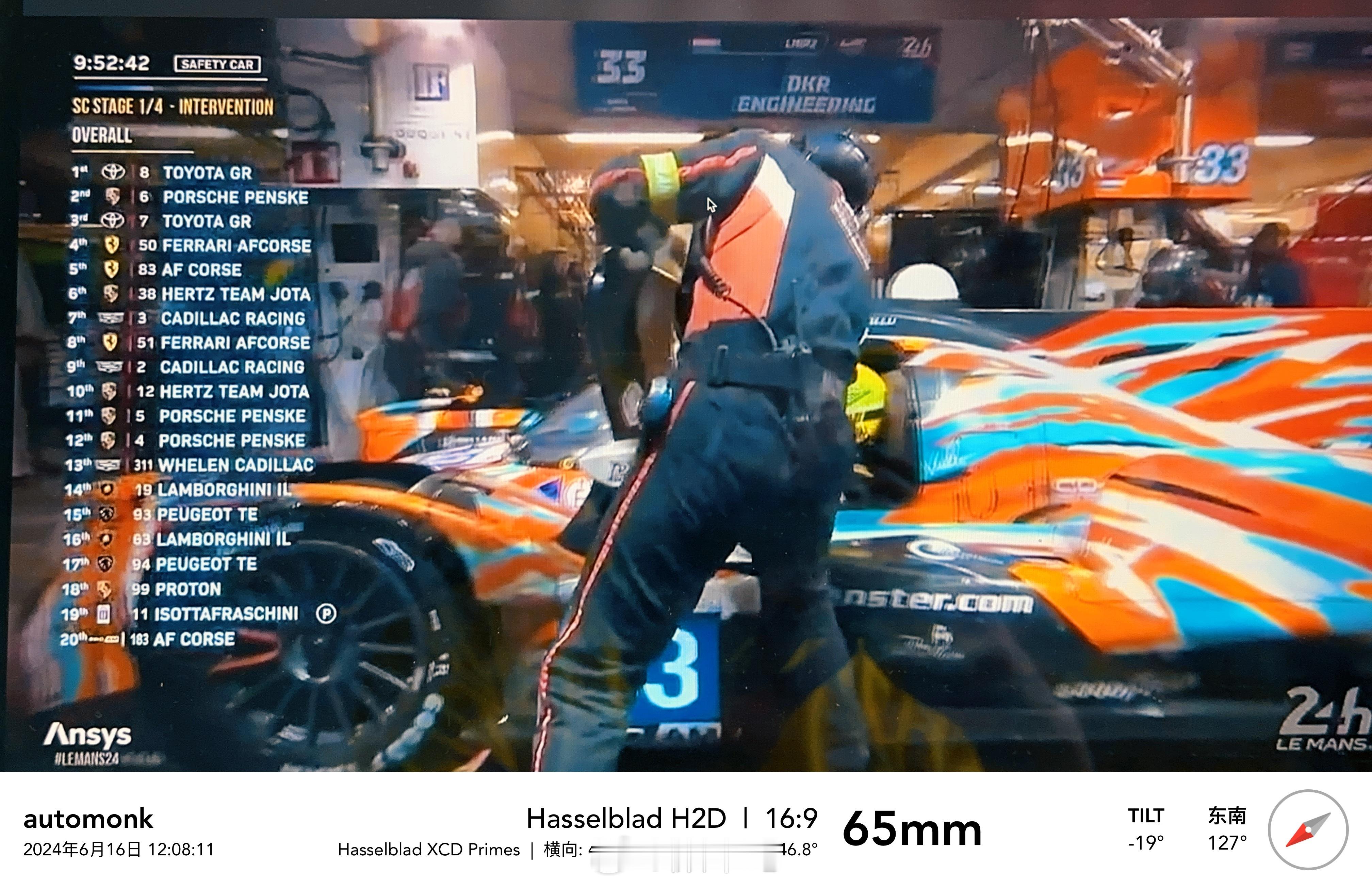 勒芒24小时倒计时9:40:00……⌛️勒芒现在气温12度，连续的下雨，对于需要