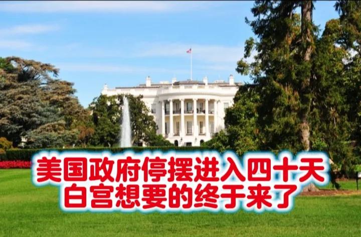 特朗普说“停摆应该很快就能结束了”。
美国政府停摆已经四十天，这给美国的各行各业