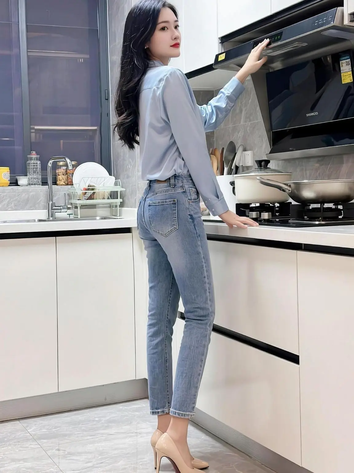 穿搭显瘦穿搭 牛仔裤