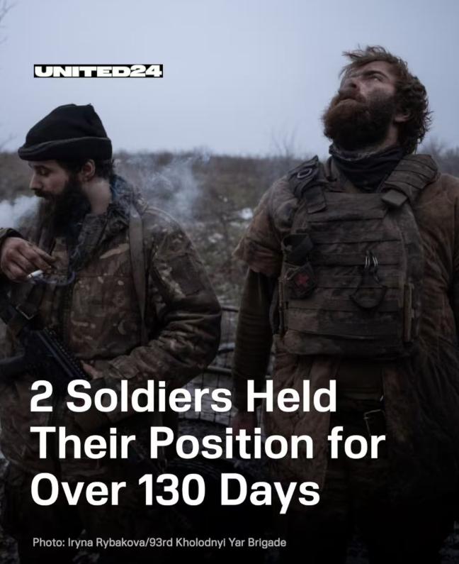 这命也是真够好的，2名乌军士兵独自困守阵地超过130天，在战斗当中直接开火，打死