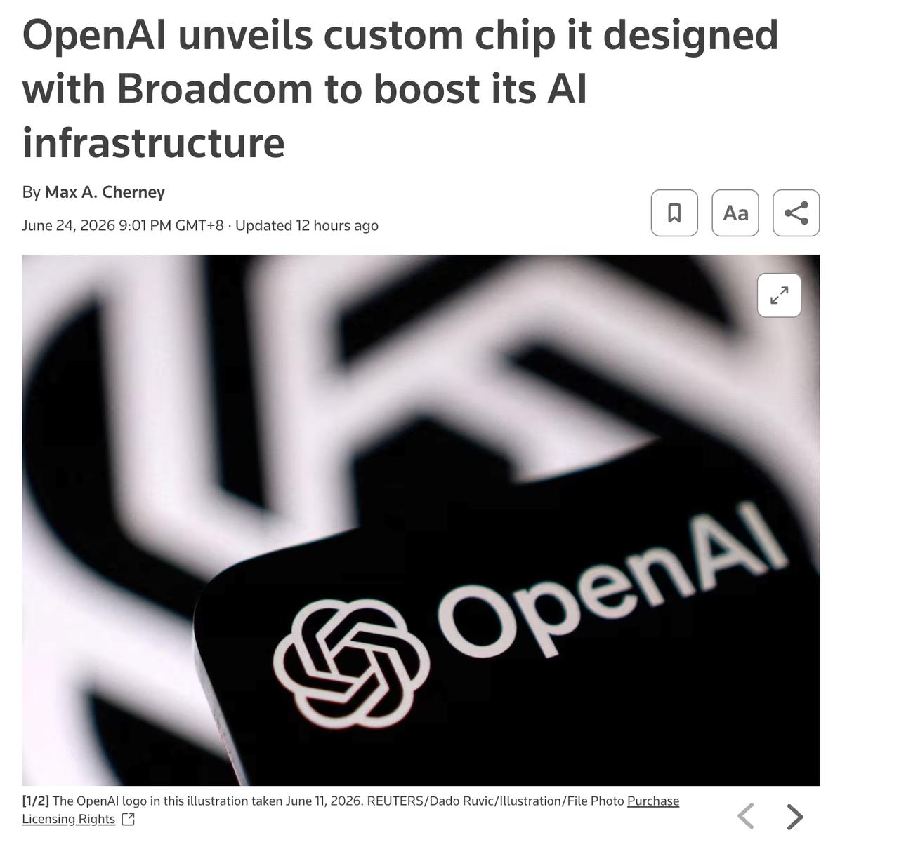 OpenAI辣椒芯片引爆AI算力革命：自研芯片直击英伟达心脏，推理成本或砍半，C