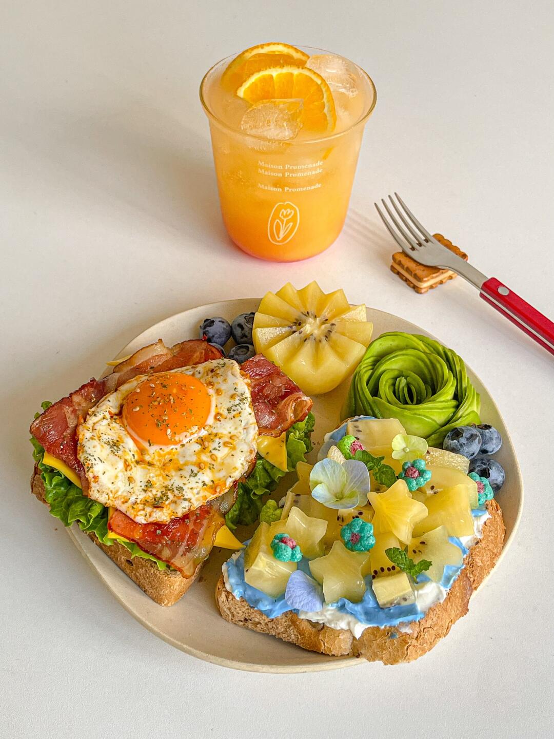漂亮brunch🍃吐司三明治拼盘🥯微醺8+1🍊