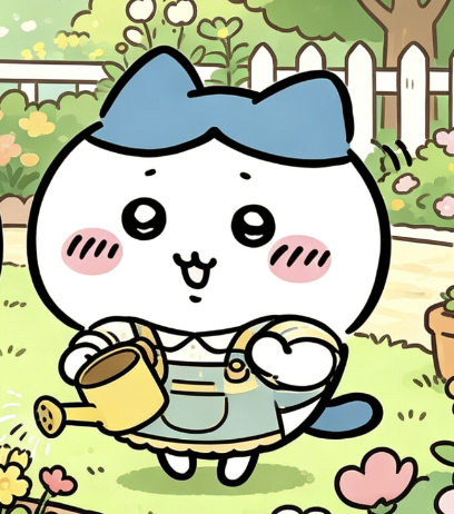 吉伊卡哇灵感共创夏日企画园丁小分队出勤🌷吉伊三人组花园浇花日常拎壶浇水，把花园