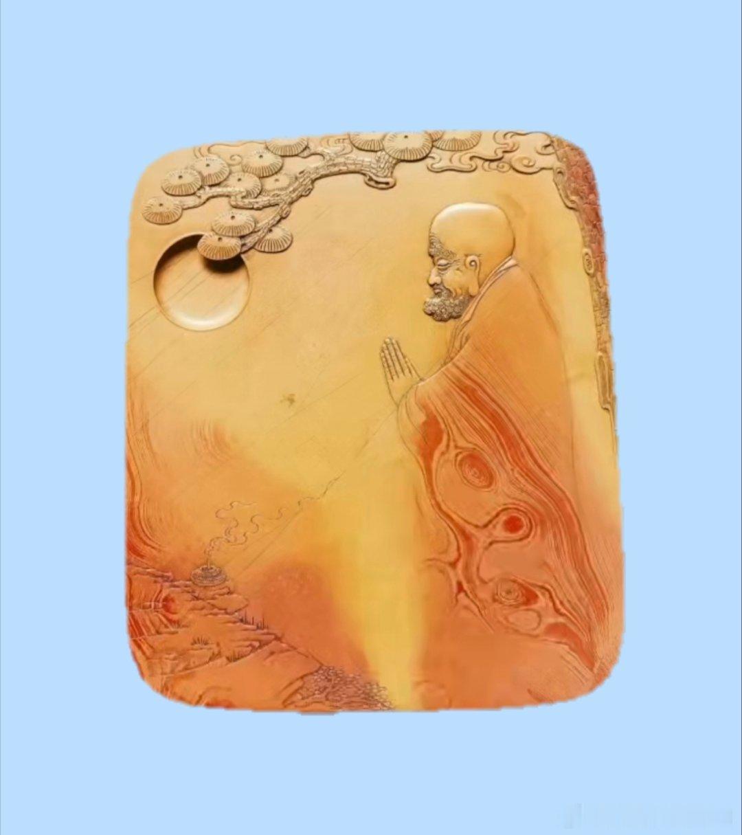 【精品展示】（二）砚台系列（5）：红丝砚❺～～周立波大师作品⑥。与师友们分享，一