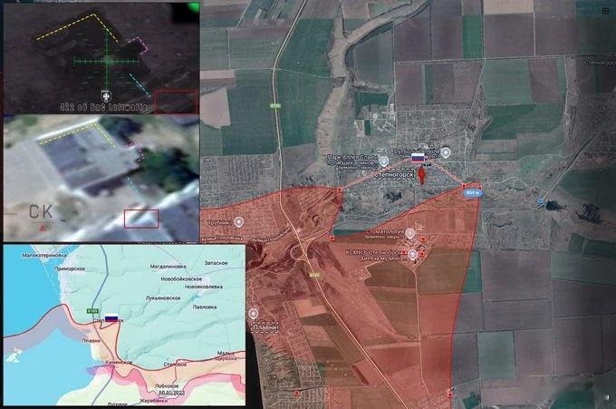 俄罗斯军队在扎波罗热州斯捷普诺戈尔斯克定居点推进。 