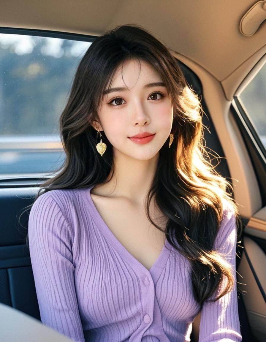 车内佳人 原来ai写真可以这么美 人生总得有一套ai写真吧 谁拍谁好看...