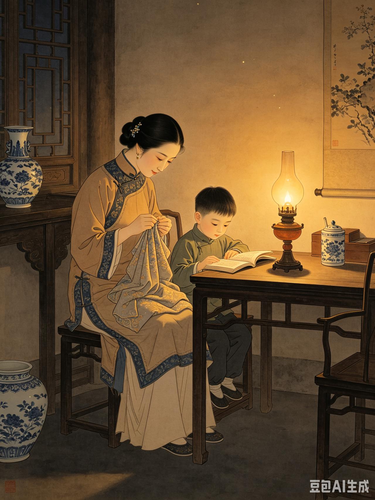 母亲的样子，就是孩子未来的光
 
母亲，是孩子睁开眼遇见的第一缕晨光，
是从蹒跚