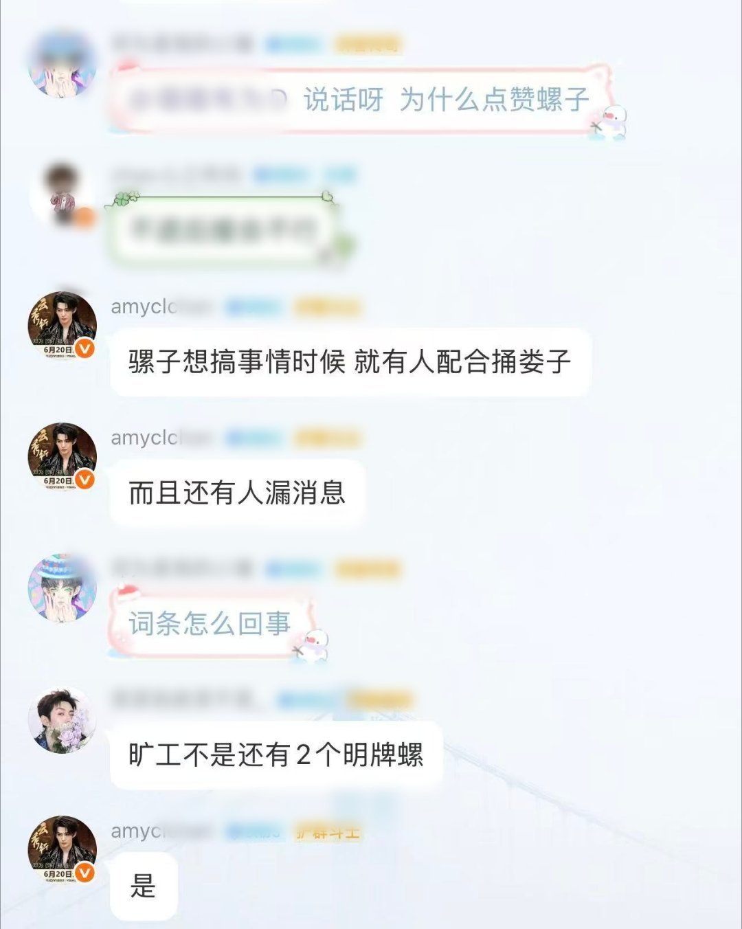 们会丝内讧不要攀扯无辜唯粉DM好吗