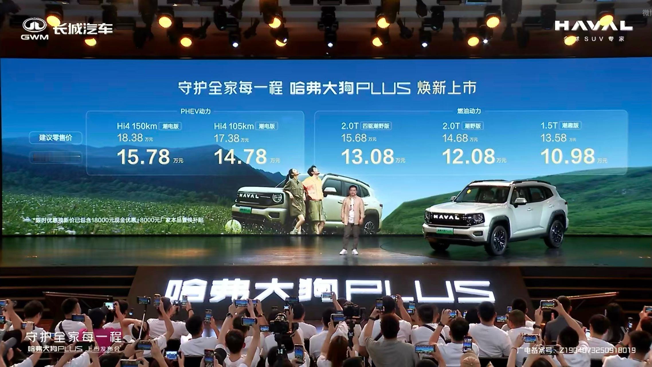 哈弗大狗PLUS正式上市[哈哈] ​​​