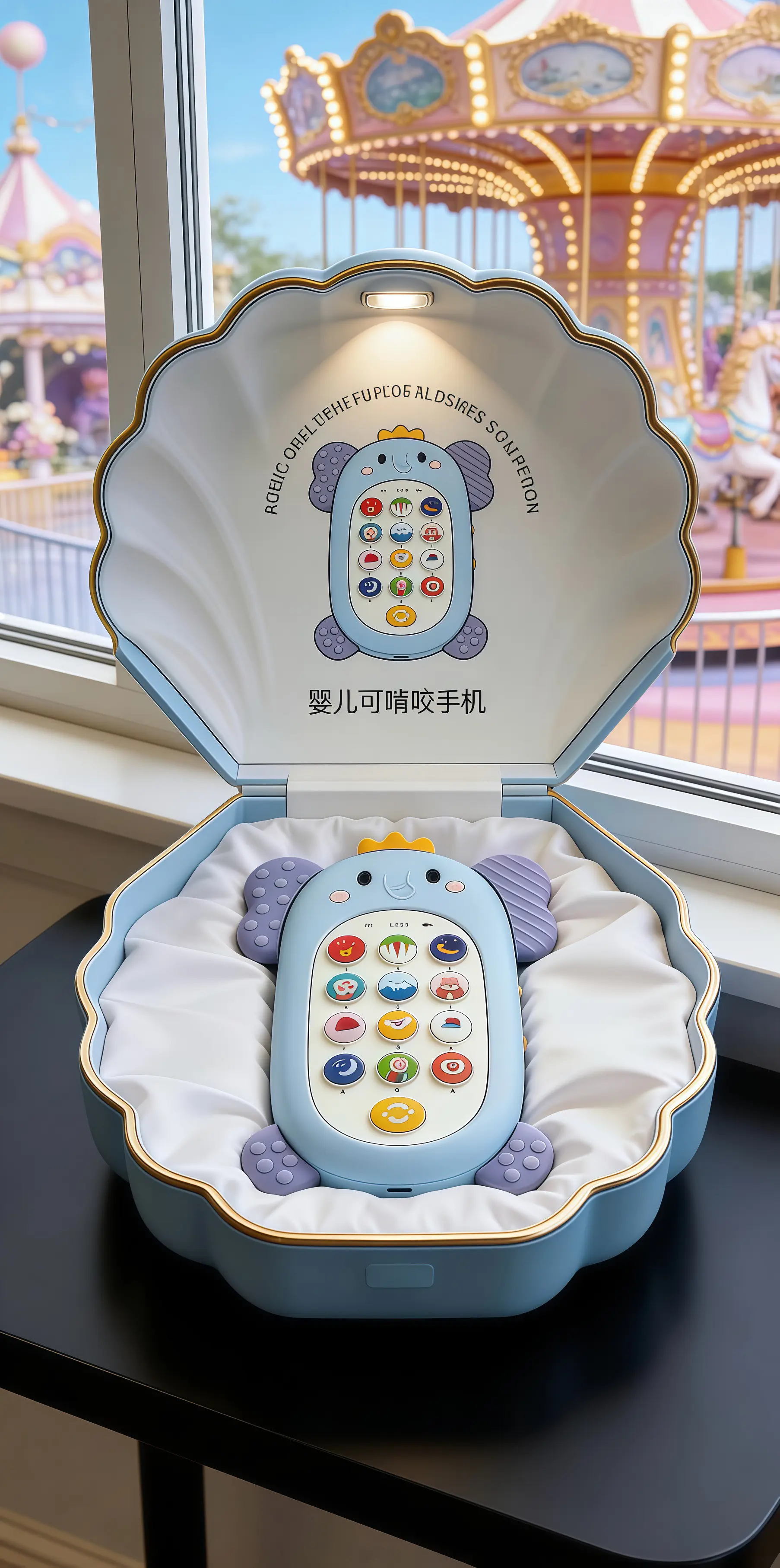 看着宝宝小手握着专属小手机，对着按键咿咿呀呀按个不停，小小的模样可爱到心都化了