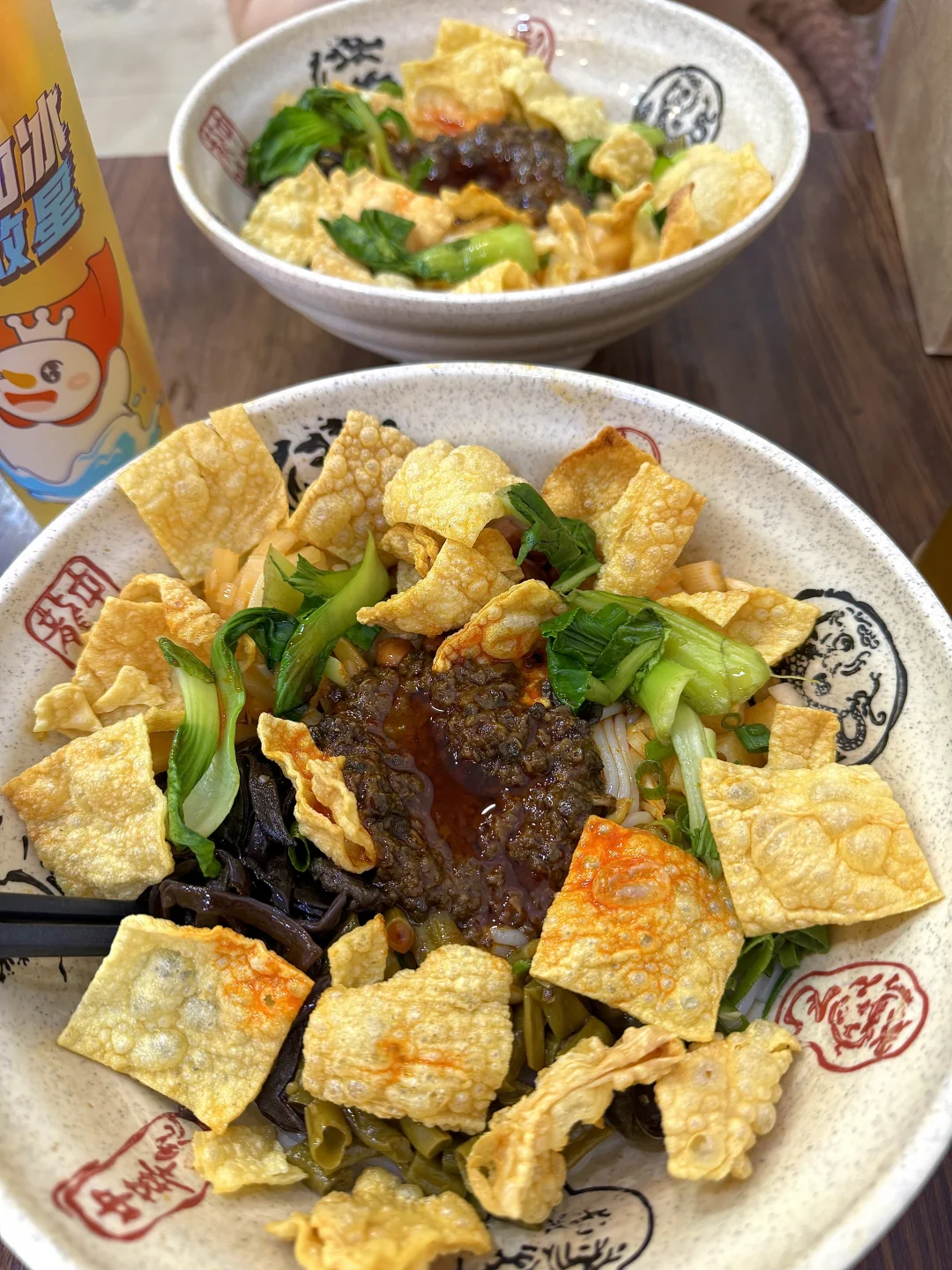 炸蛋螺蛳粉
