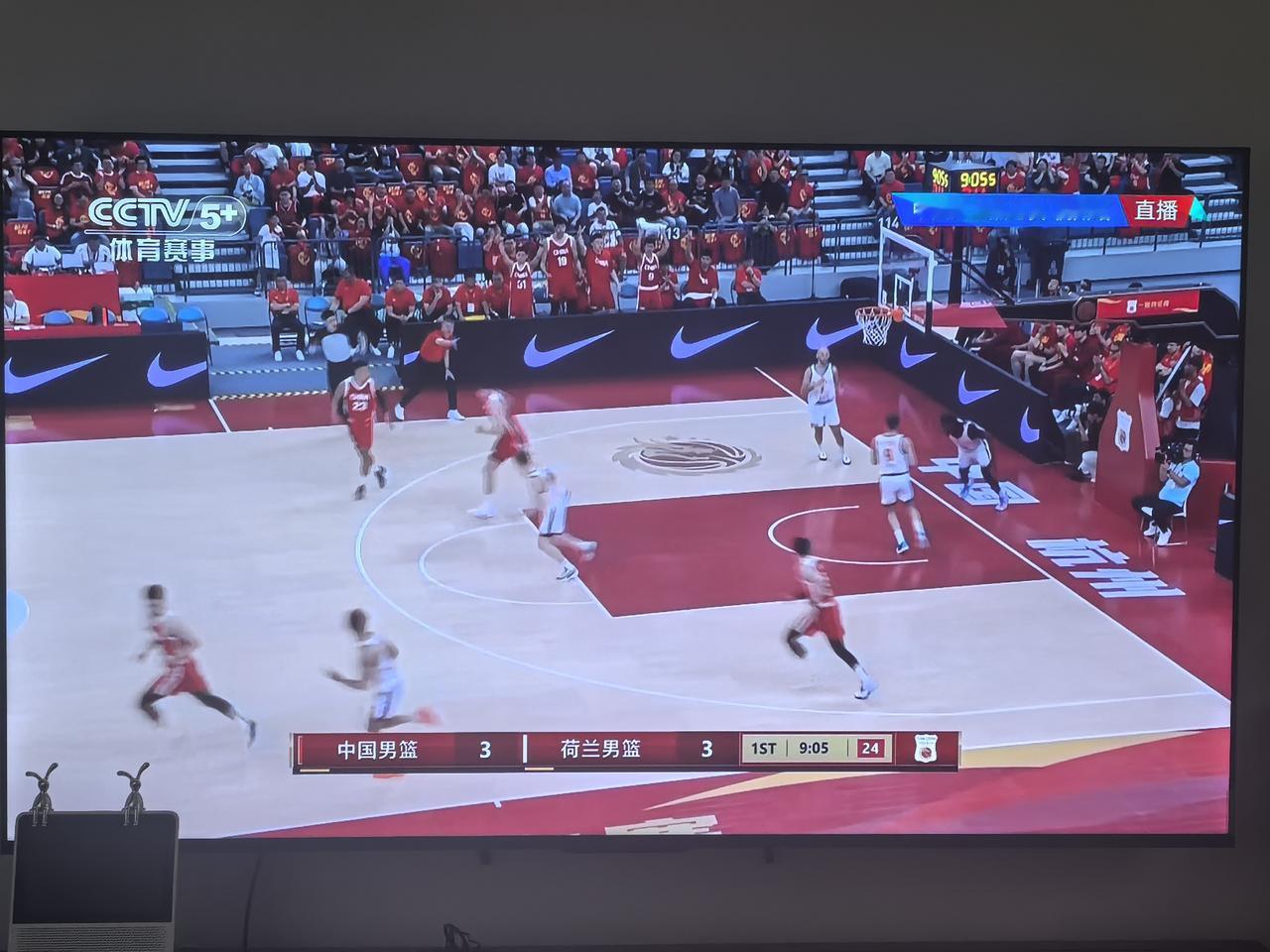 上一场圈粉王俊杰，今晚看好杨瀚森。
上周末男蓝热身赛，中国队91比81，战胜澳大