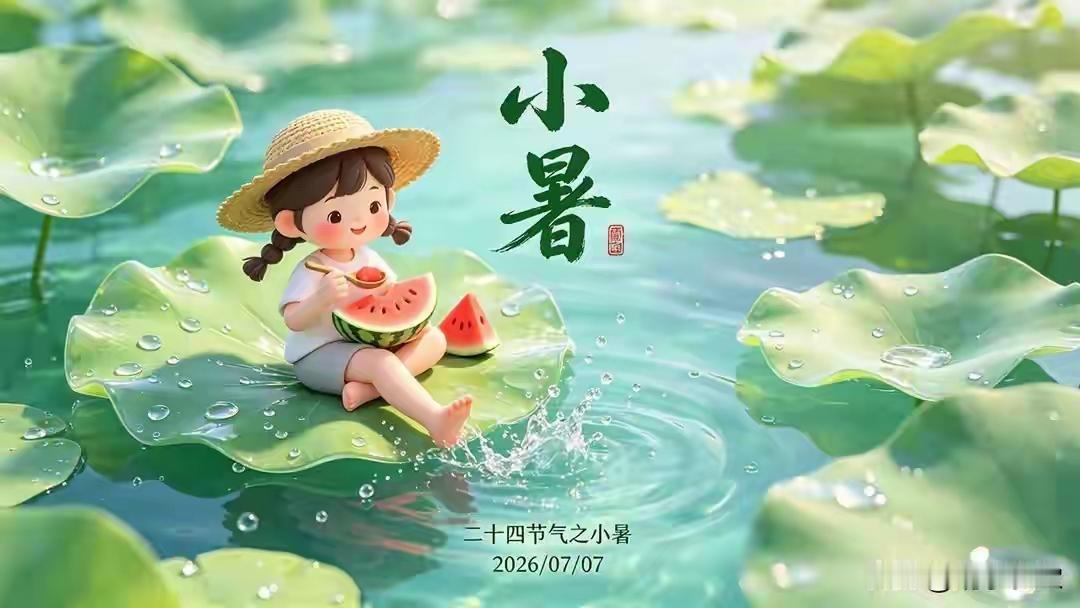 7月7日将迎来小暑节气 7月7日就要迎来小暑节气啦，这意味着天气要更热了。小暑一