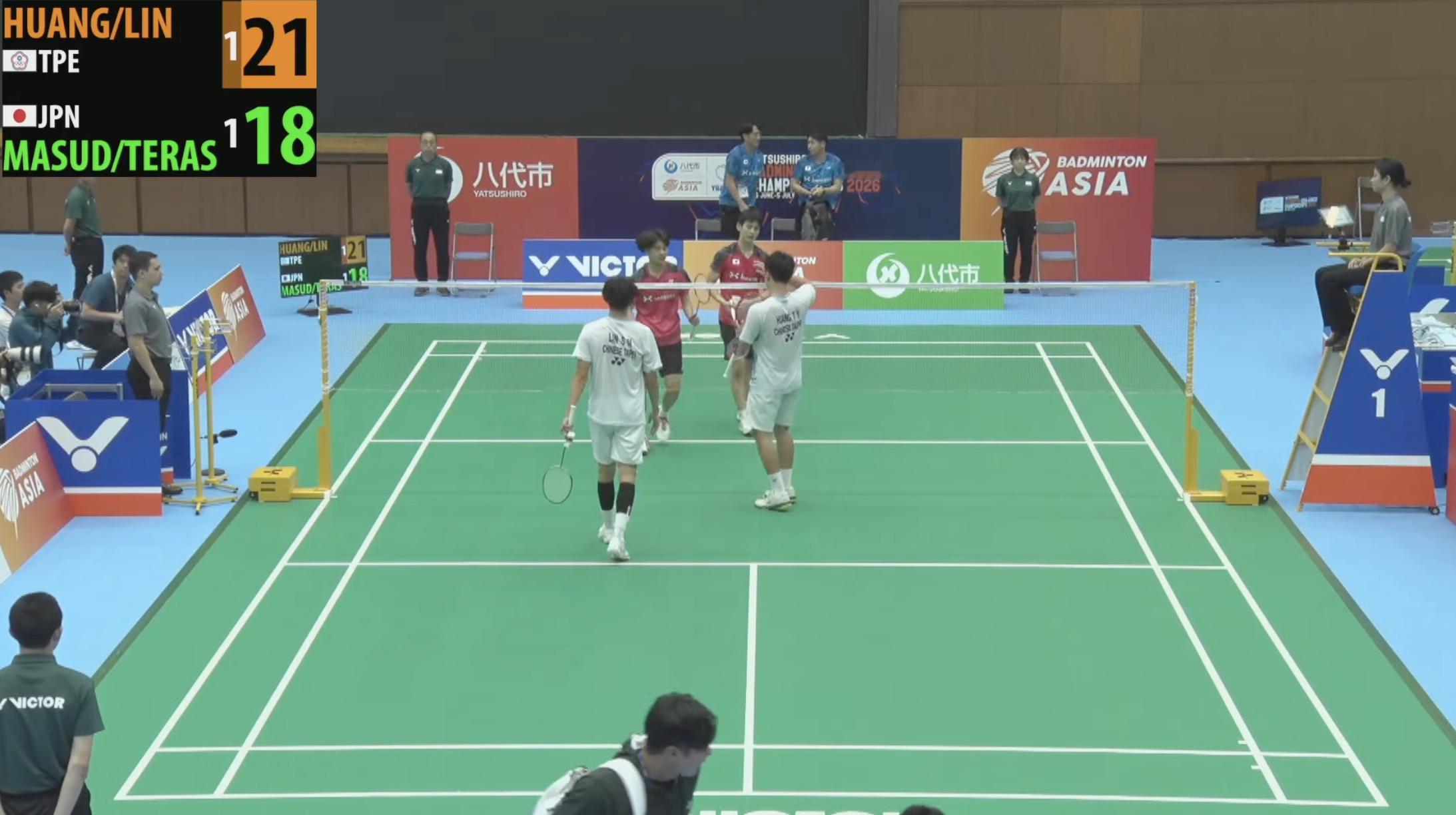 黄子源/林圣茗 16-21、21-15、21-18 🇯🇵增田大辉/寺岛拓梦半
