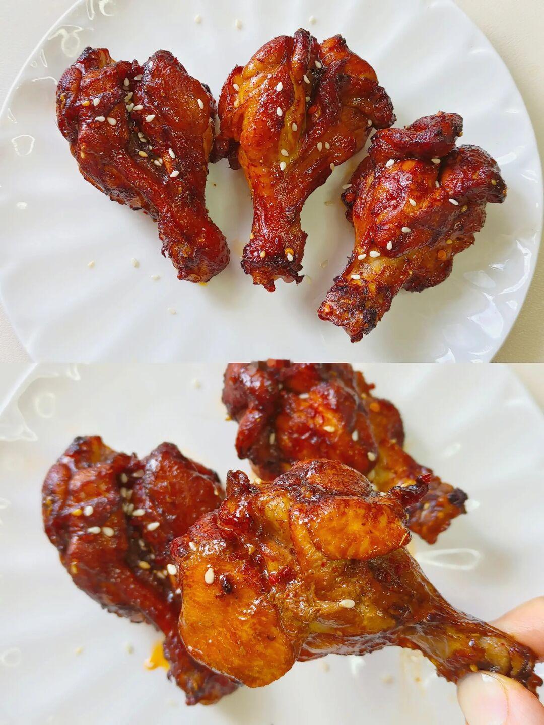 给妈妈做减脂餐D121|无油烤鸡腿🍗