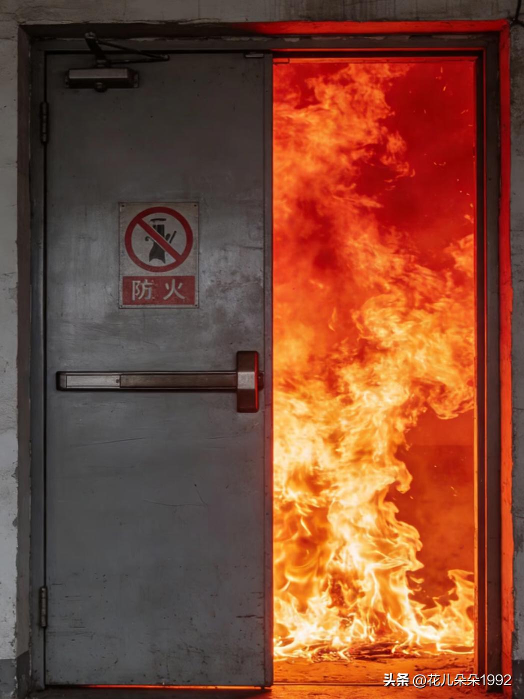 你家楼道那扇天天开着门，关键时刻能救命。
你每天进出楼道，都会经过一扇厚重的门。