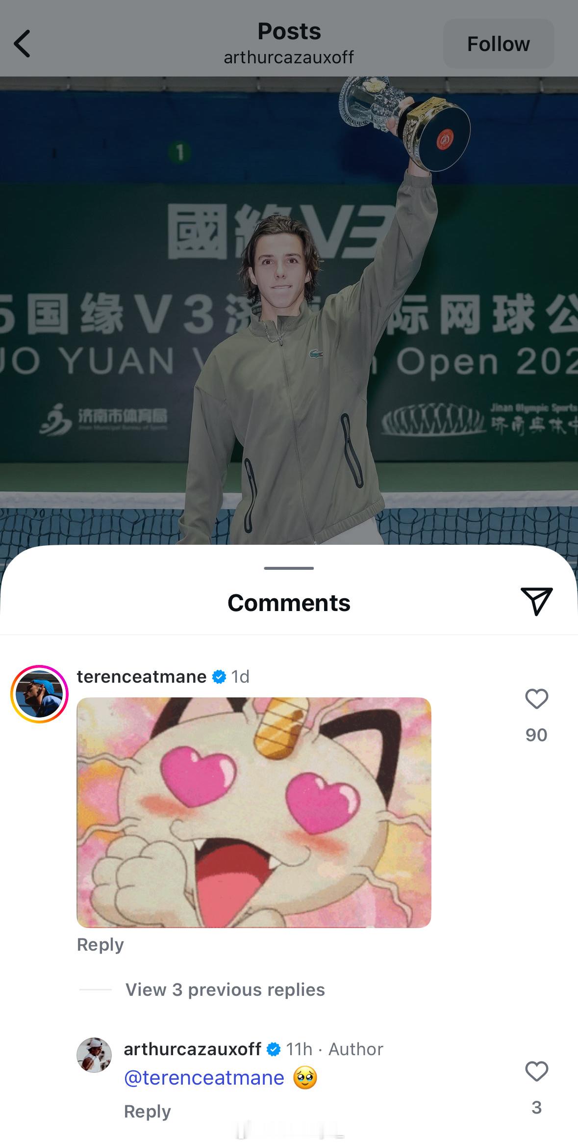 法国人的IG一定要点开评论区看看又有哪位同胞在开屏，比如这样一只可爱阿特马纳[喵