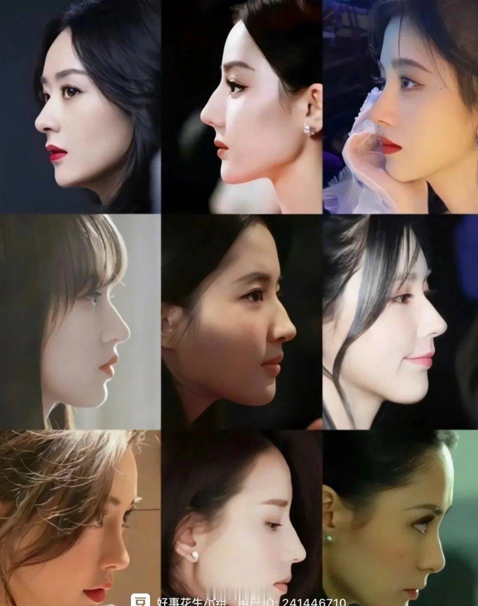 女明星侧颜，谁秒了？赵丽颖、迪丽热巴、鞠婧祎、程潇、刘亦菲、赵美延、杨颖、董洁、