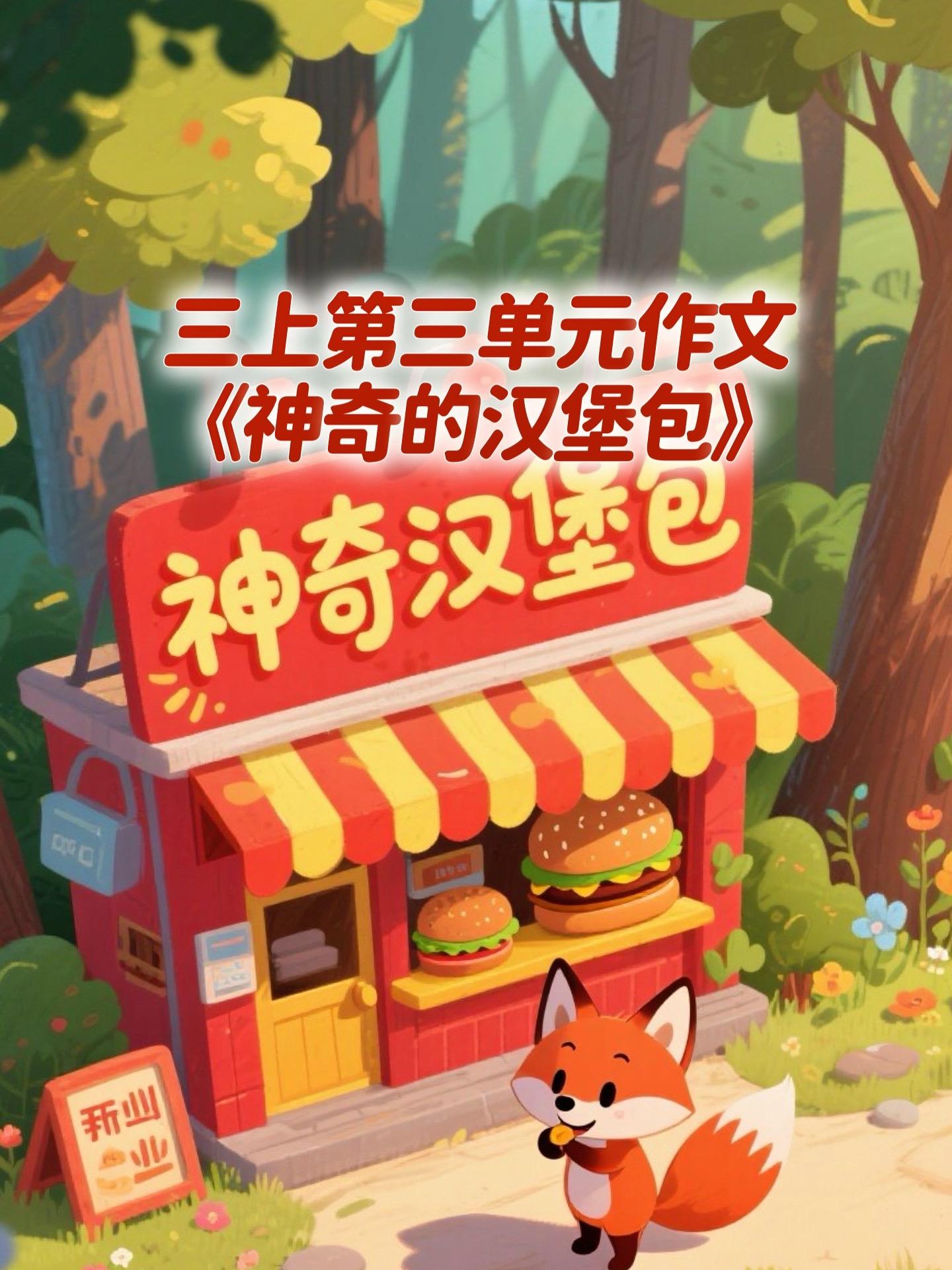 《神奇的汉堡包》 优秀范文。家长必读，小学三年级上册第三单元习作《我来...