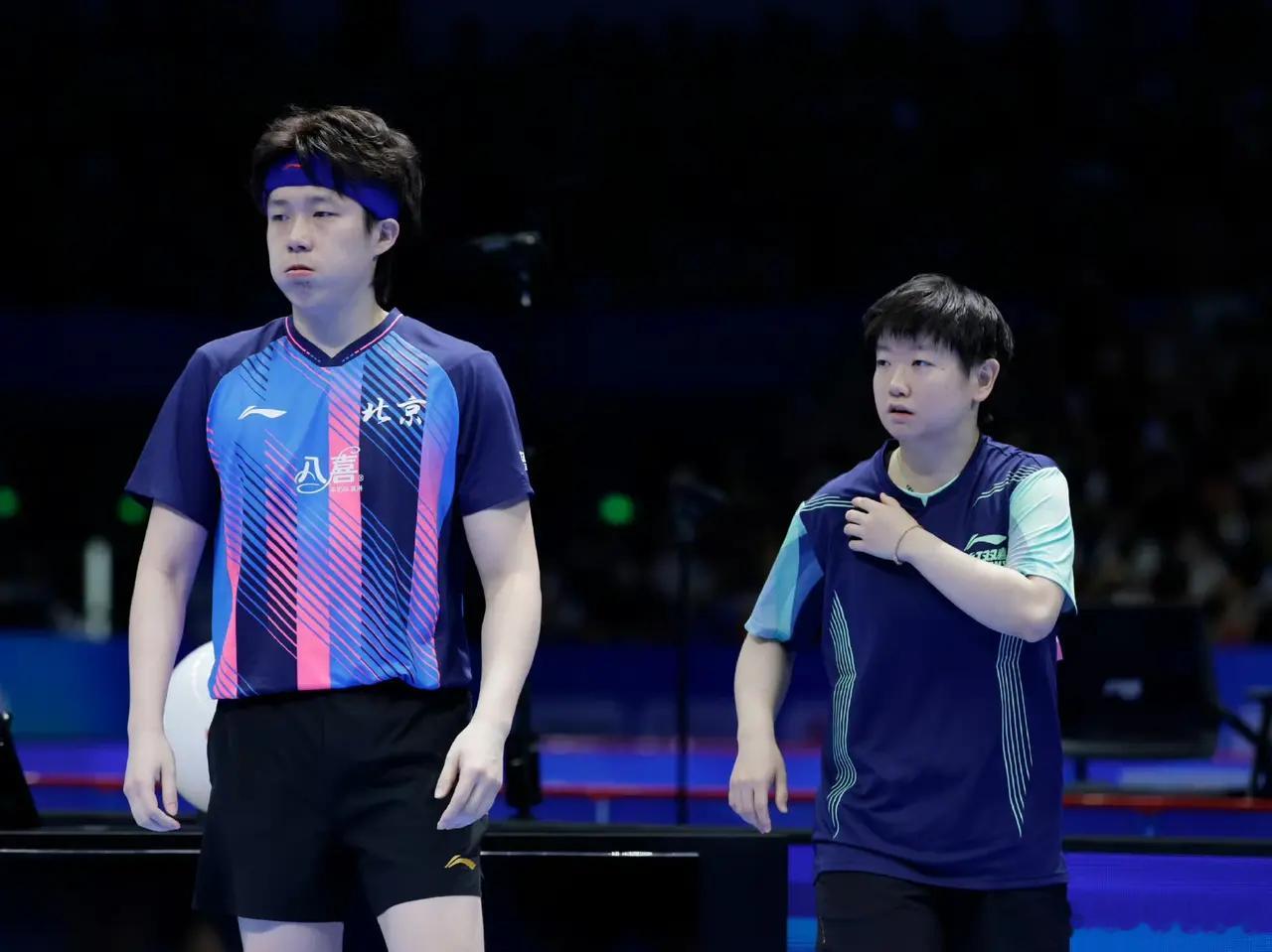 王楚钦/孙颖莎被淘汰（7月18日）2026全国乒乓球锦标赛，混双半决赛，刚刚结束