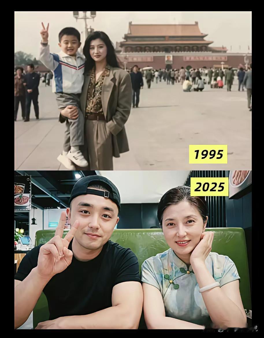 同样的两个人，时隔三十年。