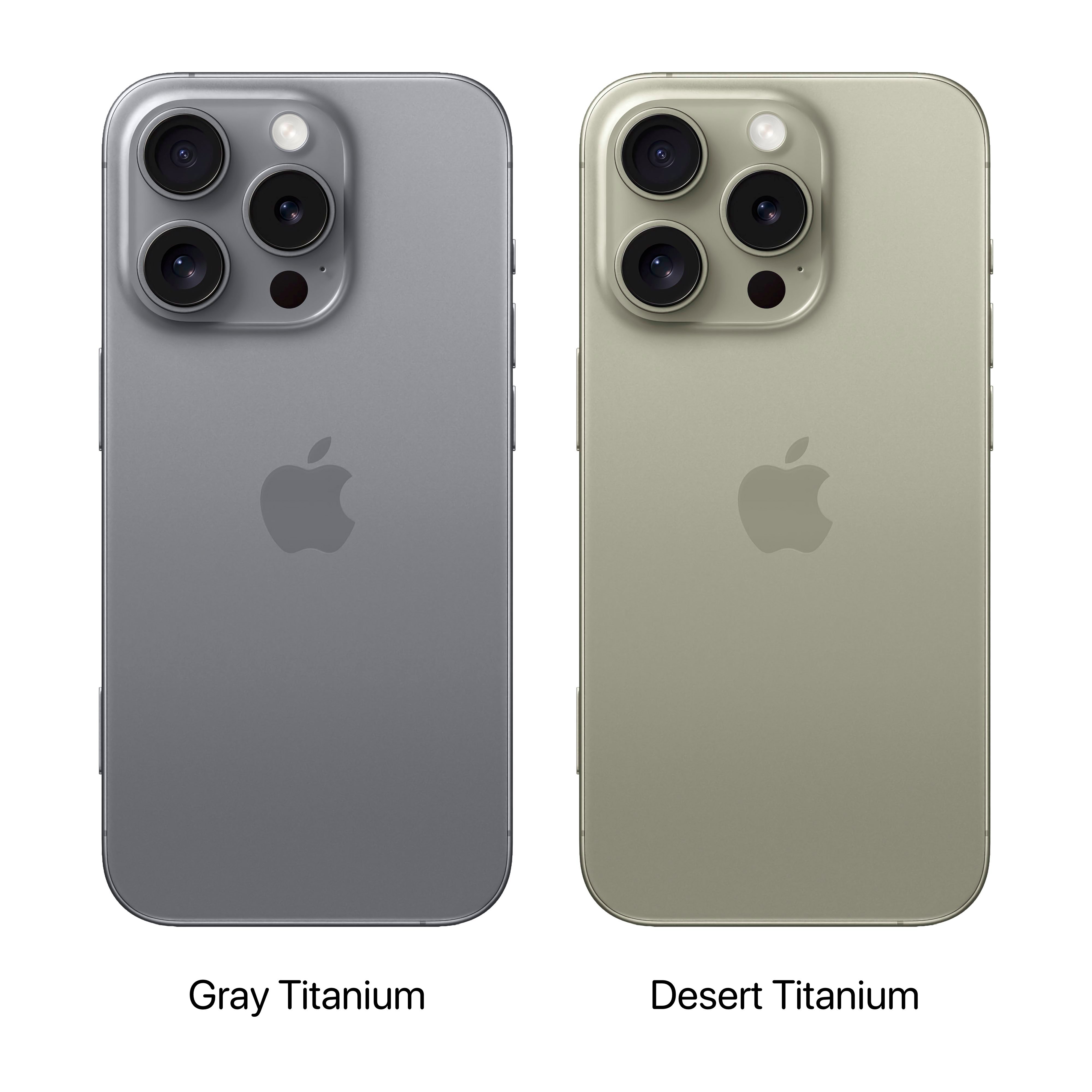 #iPhone16Pro新配色# 从原色钛金属，衍生出两款低饱和度很有质感的配色