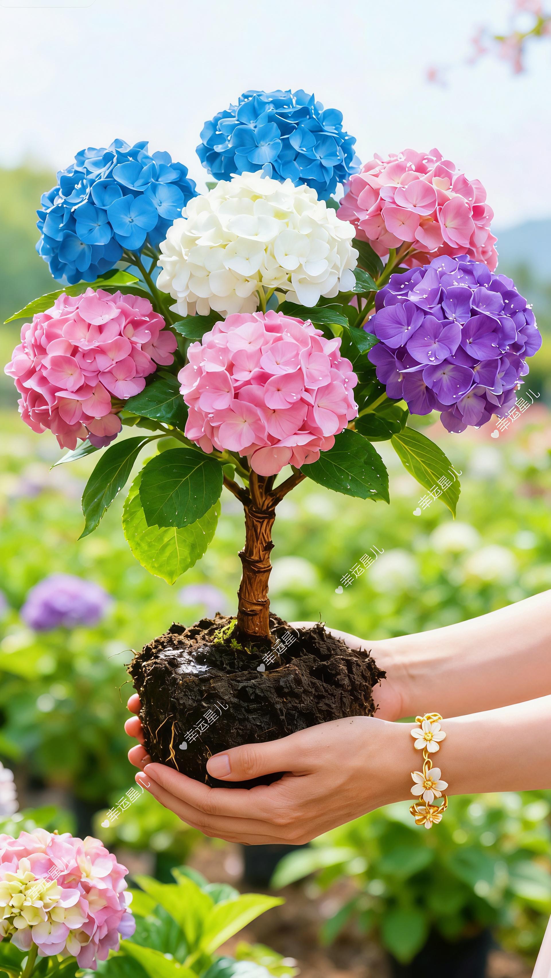 春风拂面，繁花满枝，绣球花热烈绽放。 春日里最动人的浪漫，都藏在这一团...