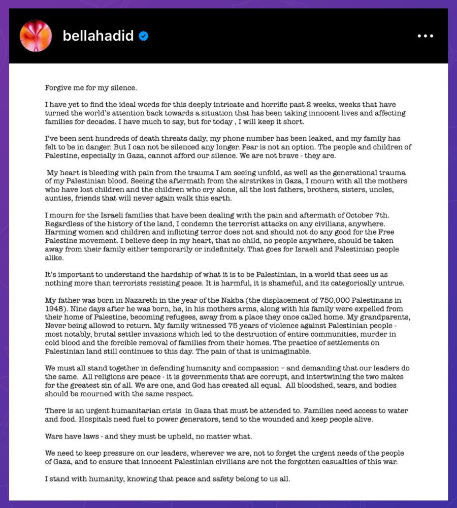 Bella Hadid 收到数百个死亡恐吓，手机号码被外泄！
Bella Had