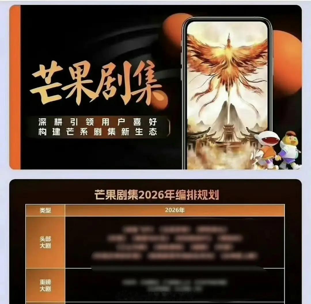 芒果2026大剧片单主视图用的是罗云熙《水龙吟》剑王城+天焱剑壁+西风斩荒火水龙