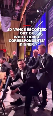 “为什么先救万斯“”，美国媒体炸锅！美国白宫记者协会晚宴枪击发生后，副总统万斯先