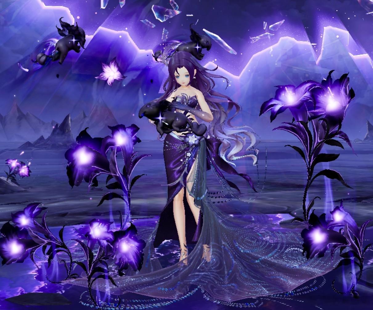 💜双变幻生套装梦羽星罗悠悠夏夜里的双变梦境，俏皮与诱惑双重选择qq飞车手游夏日