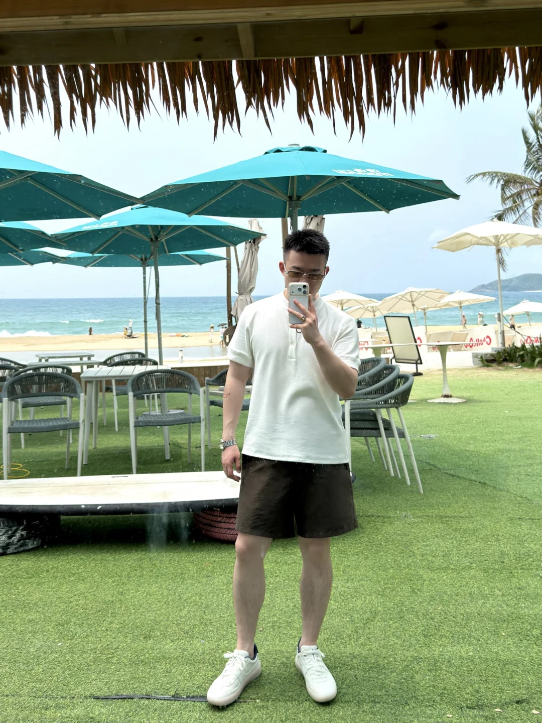 在海边🌴🌊🌤️