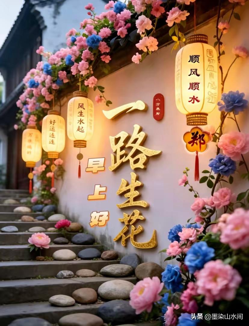 “一路生花，好运连连”🌸✨