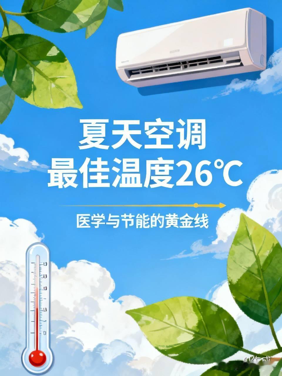 夏天开空调的最佳温度是多少度？

空调开太低，盖棉被睡觉，爽是爽，身体却遭殃。那